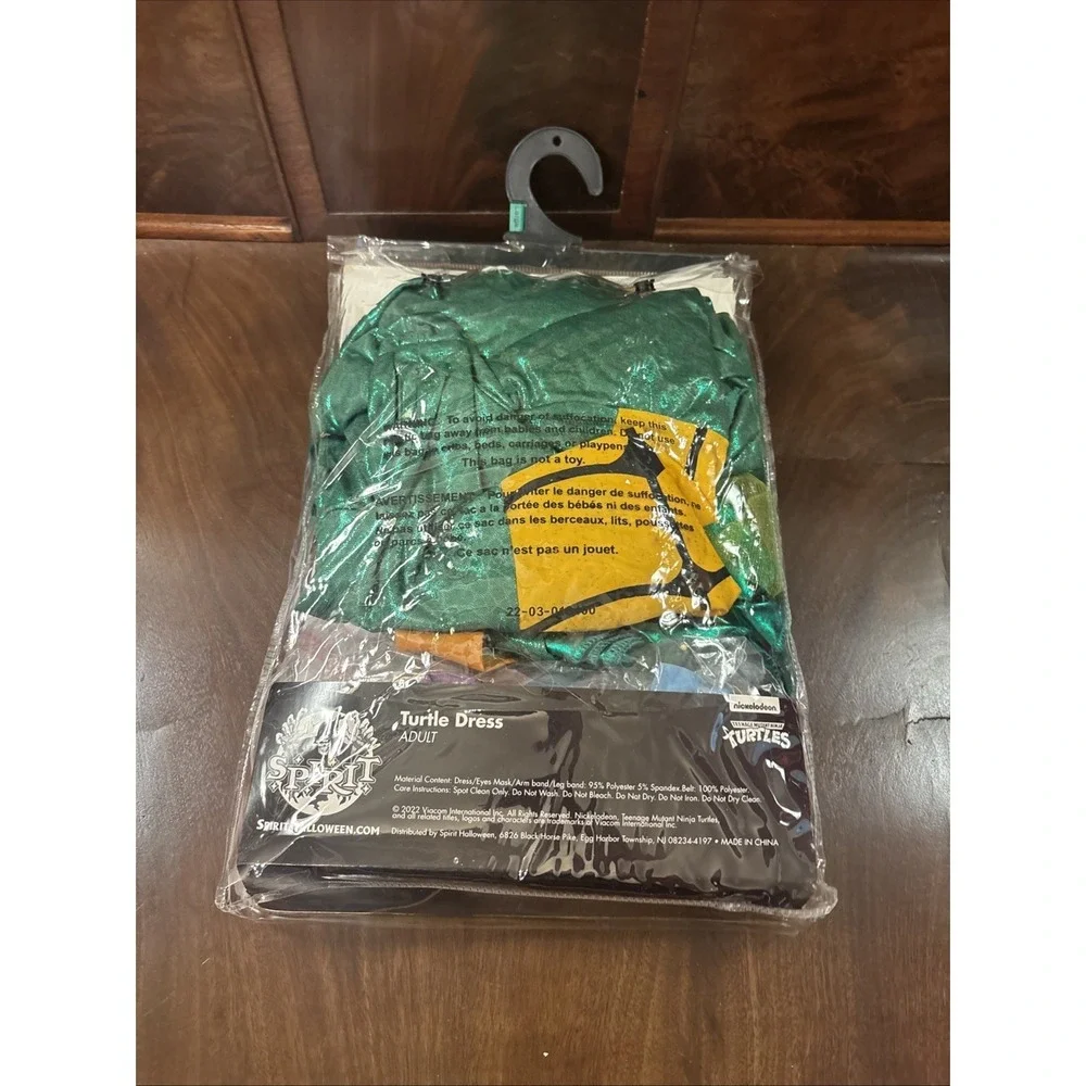 Spirit Halloween TMNT Turtle Dress Costume Adult Large 12-14 Ninja Turtles - Picture 5 of 6
